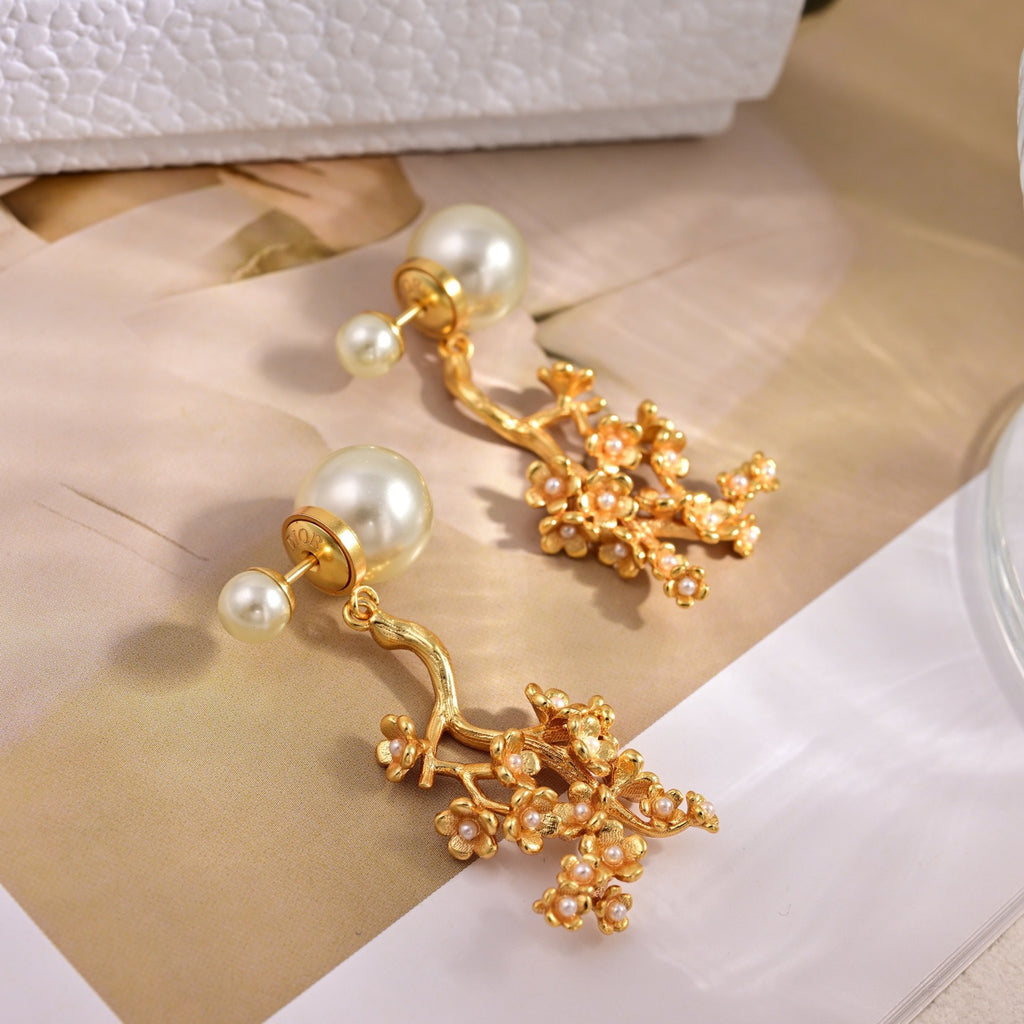 Dior Star and Pink Pearl-Look Earrings - product image 6