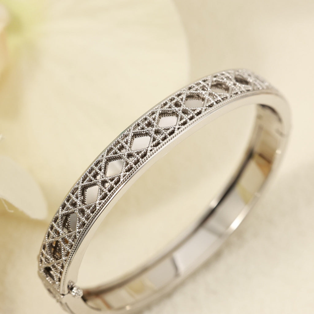 Dior Openwork Floral Bangle - product image 5