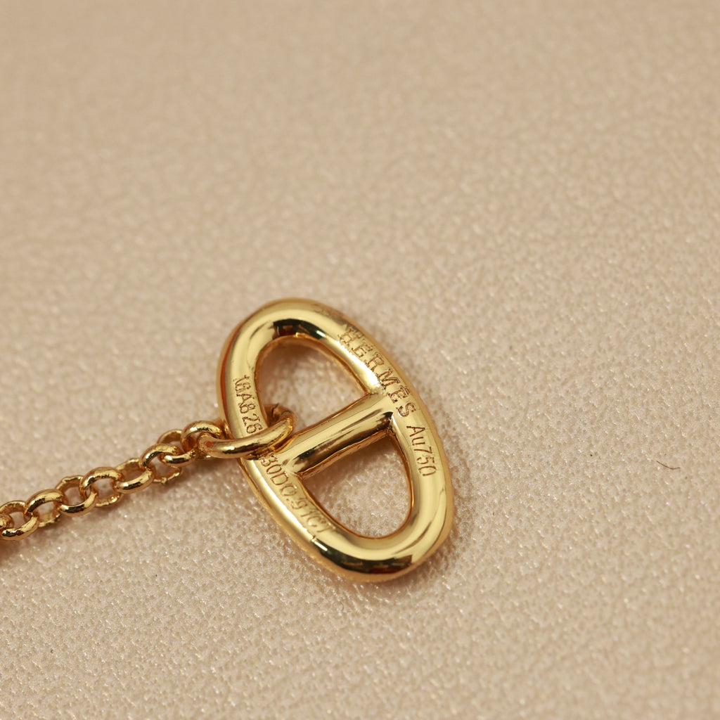 Hermès Silver-Tone Long Anchor-Link Drop Earrings - album image 9