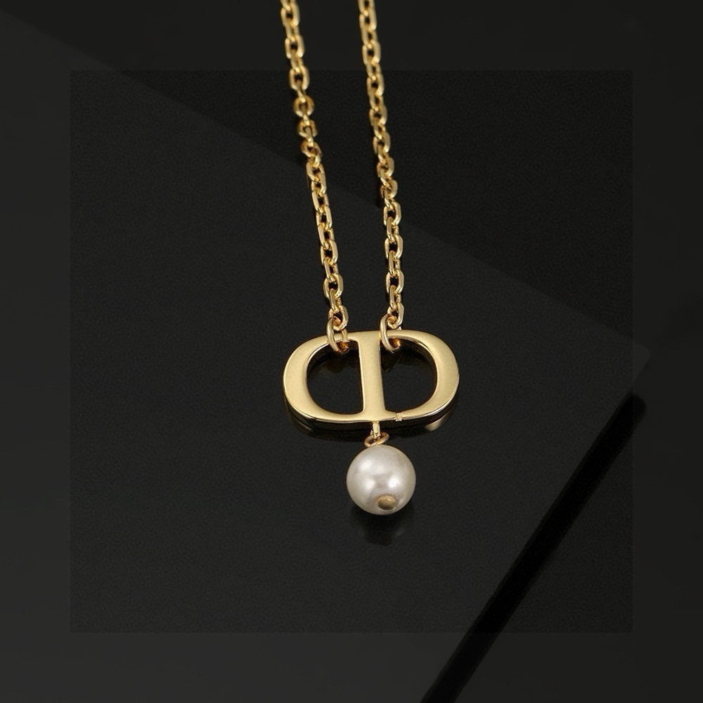 Dior Double-Chain CD Pearl-Look Necklace - product image 5