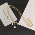 Dior Double-Chain CD Pearl-Look Necklace - product image 1