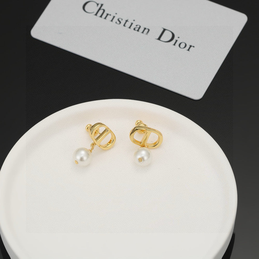 Dior Diagonal CD Pearl-Look Earrings - product image 8