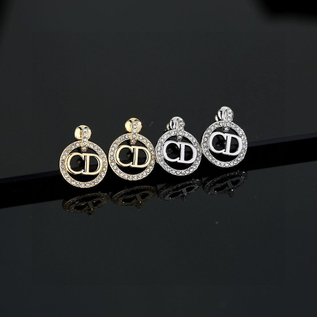 Dior Circular CD Stud Earrings - product image 1