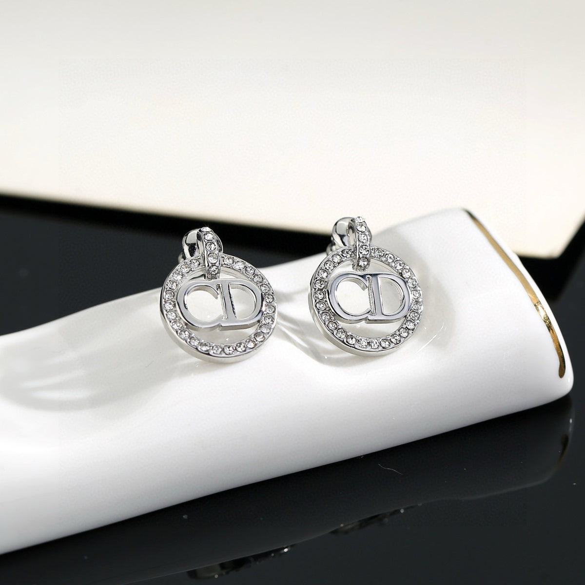 Dior Circular CD Stud Earrings - product image 6
