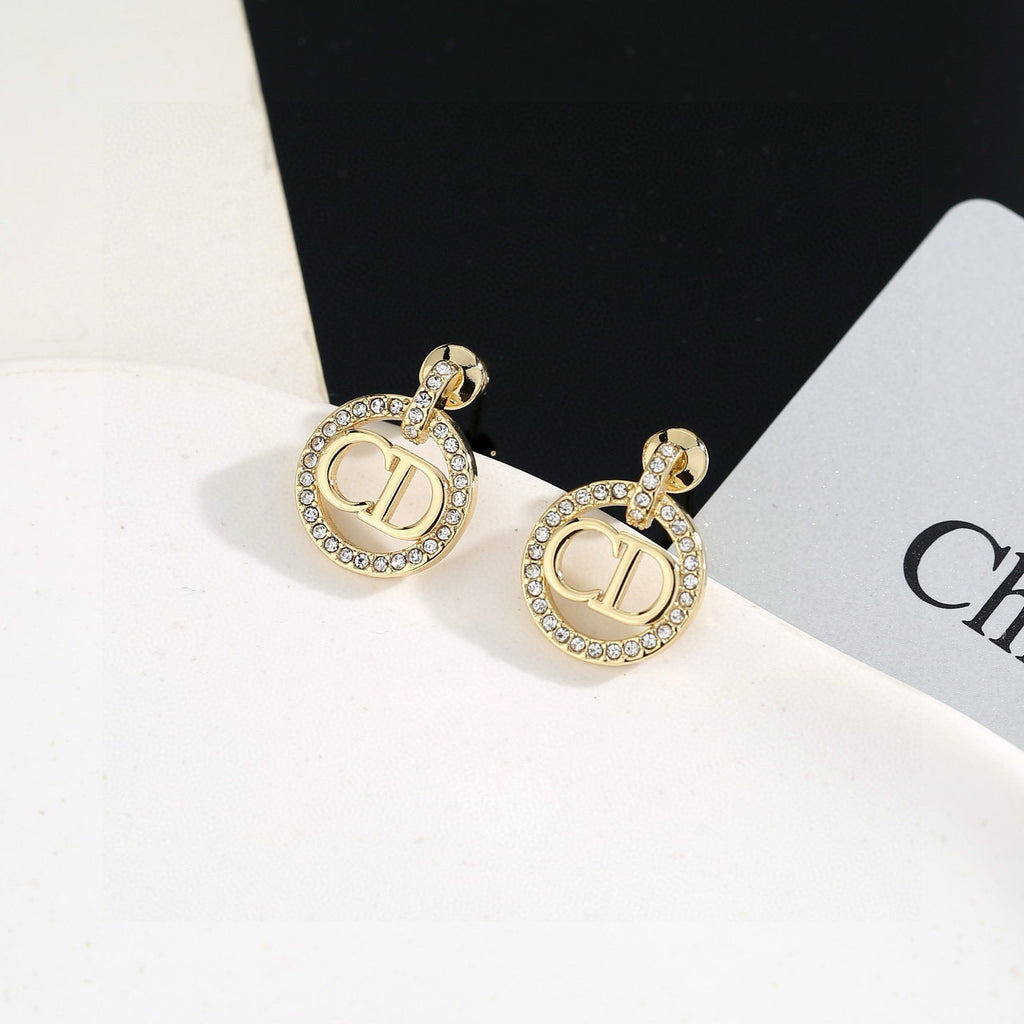 Dior Circular CD Stud Earrings - product image 4