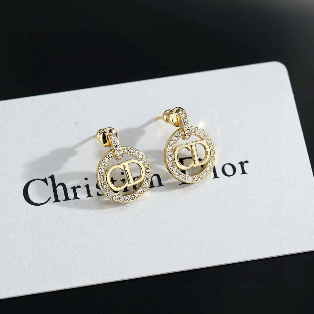 Dior Circular CD Stud Earrings - product image 2