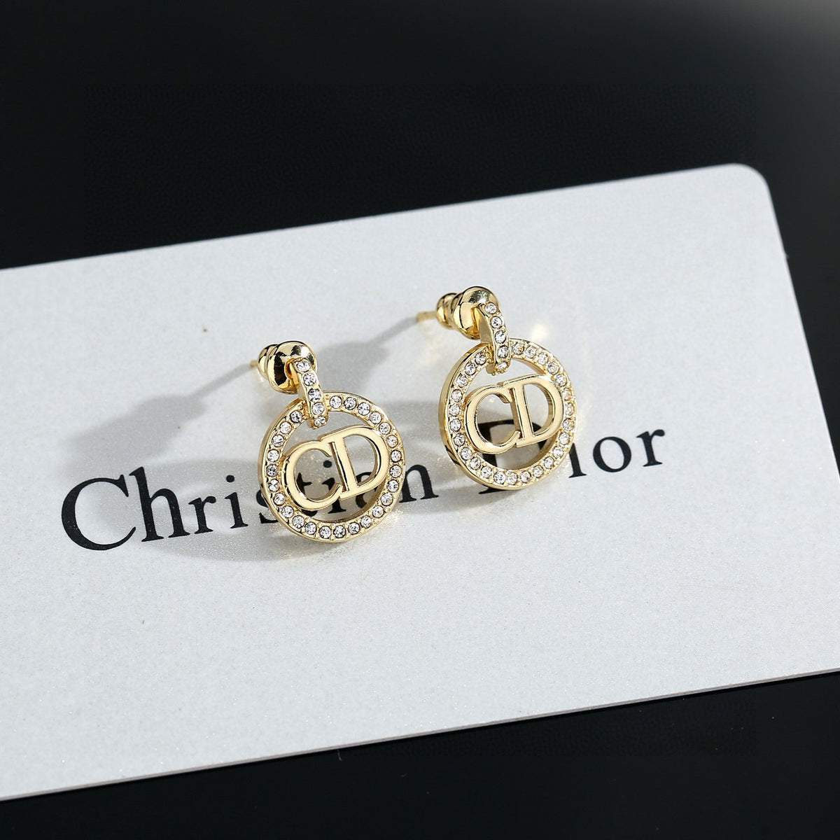 Dior Circular CD Stud Earrings - product image 2