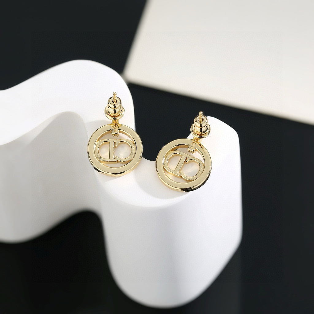 Dior Circular CD Stud Earrings - product image 3