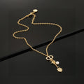 Dior Bow and Flower Drop Necklace - product image 1