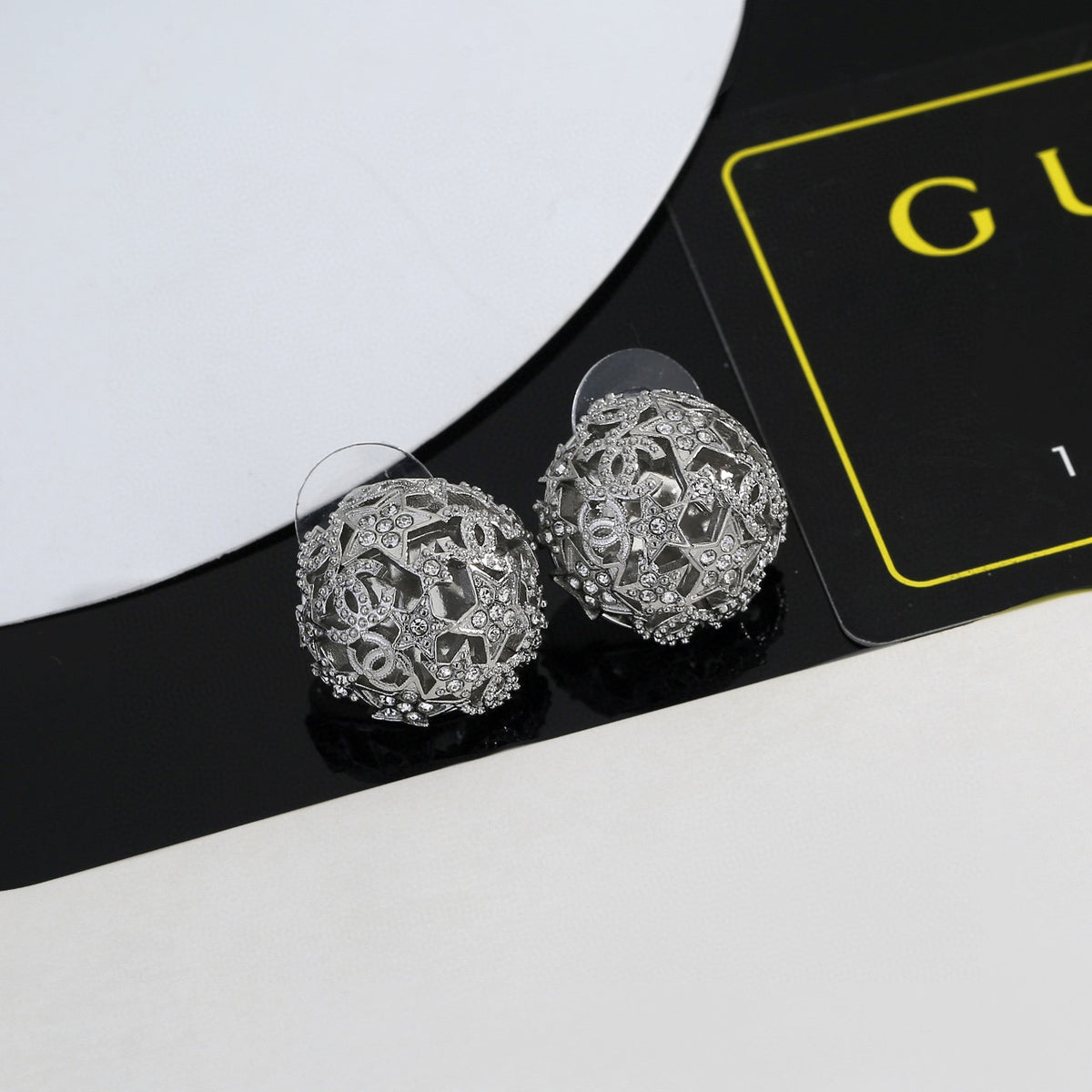 Chanel Star Circular Openwork Stud Earrings - album image 4