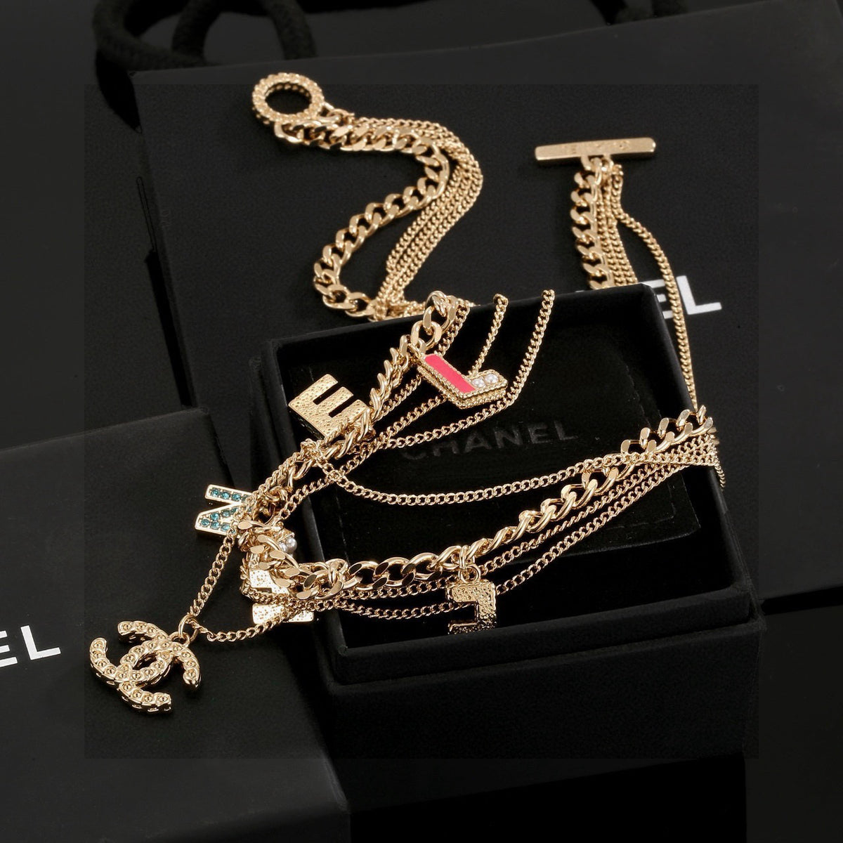 Chanel Interlocking C Chain Necklace - album image 4