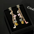 Chanel Enamel Letter Earrings - album image 1