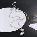 Chanel Interlocking C Camellia Pearl Flower Star Necklace - album image 1