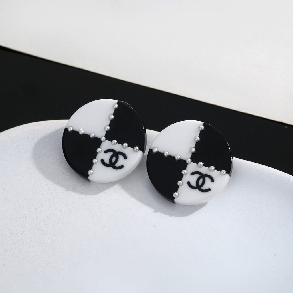 Chanel Resin Stud Earrings - album image 5