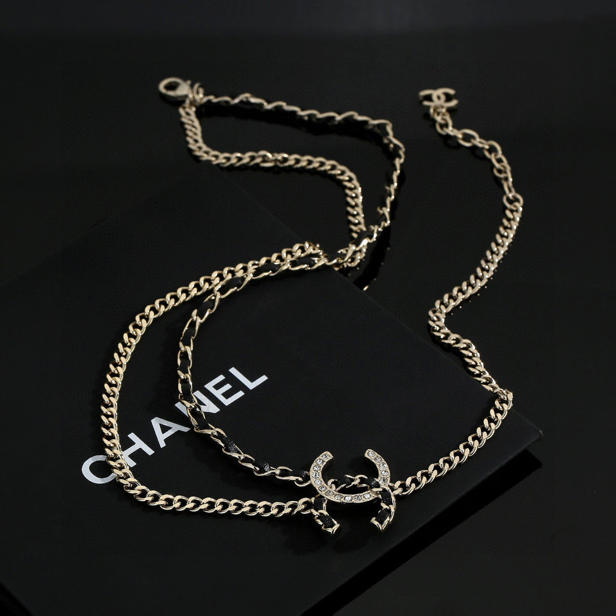 Chanel Silver-Tone CC Choker Necklace - album image 2