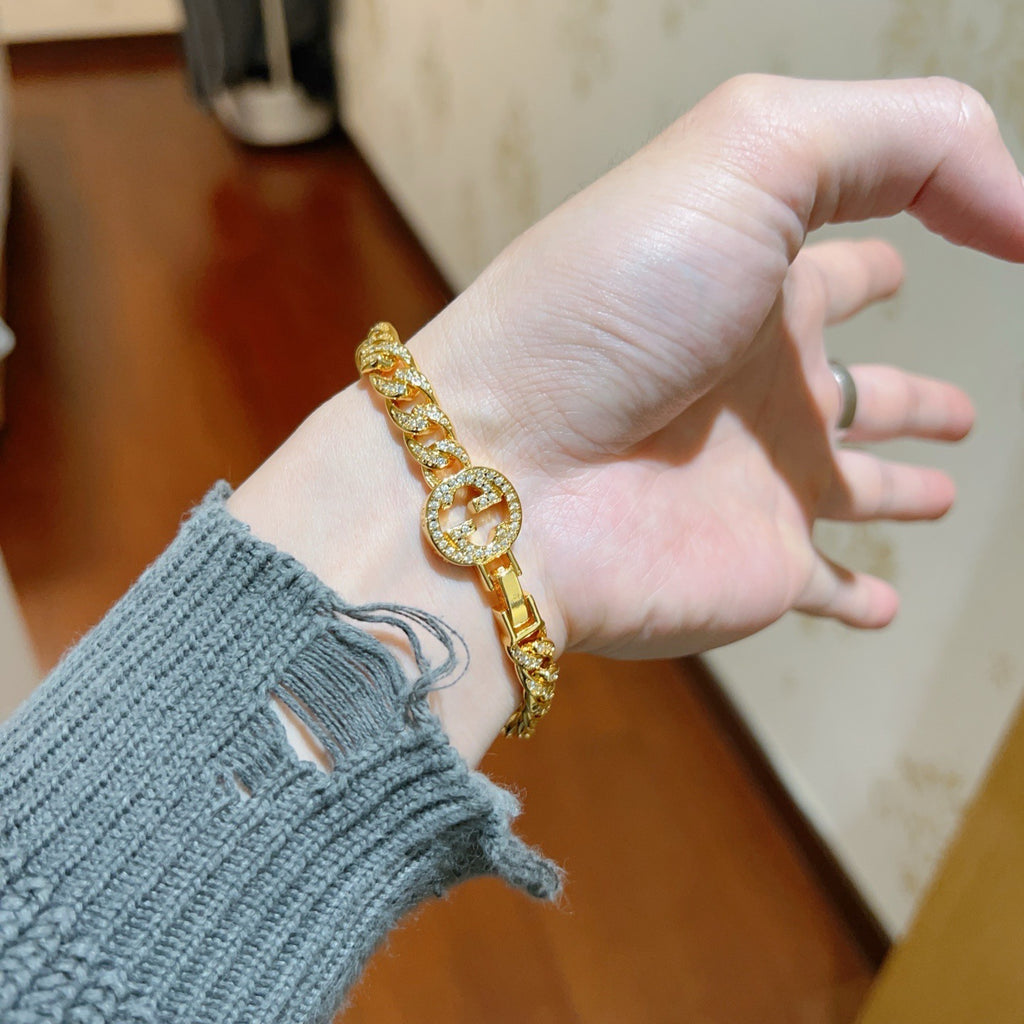 Gucci Gold-Tone Cuban Link Bracelet - album image 4