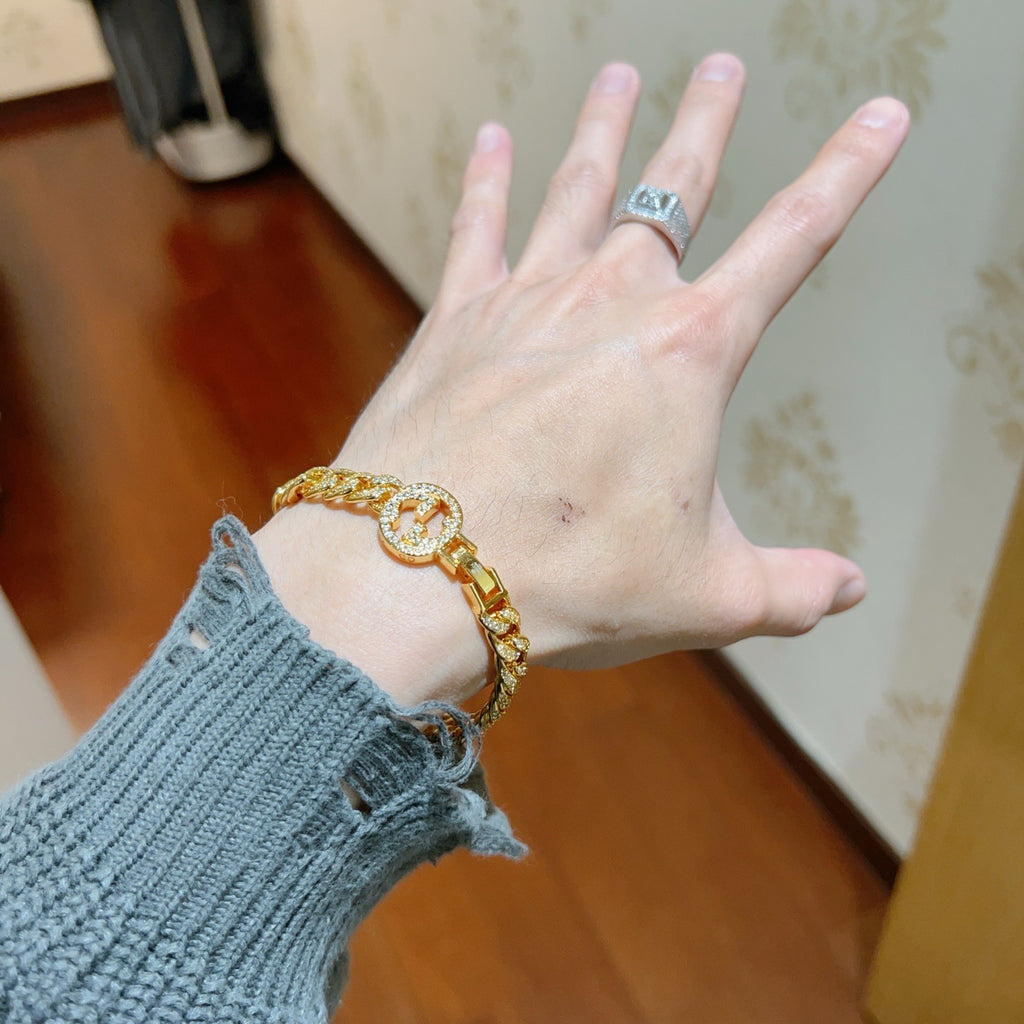 Gucci Gold-Tone Cuban Link Bracelet - album image 3