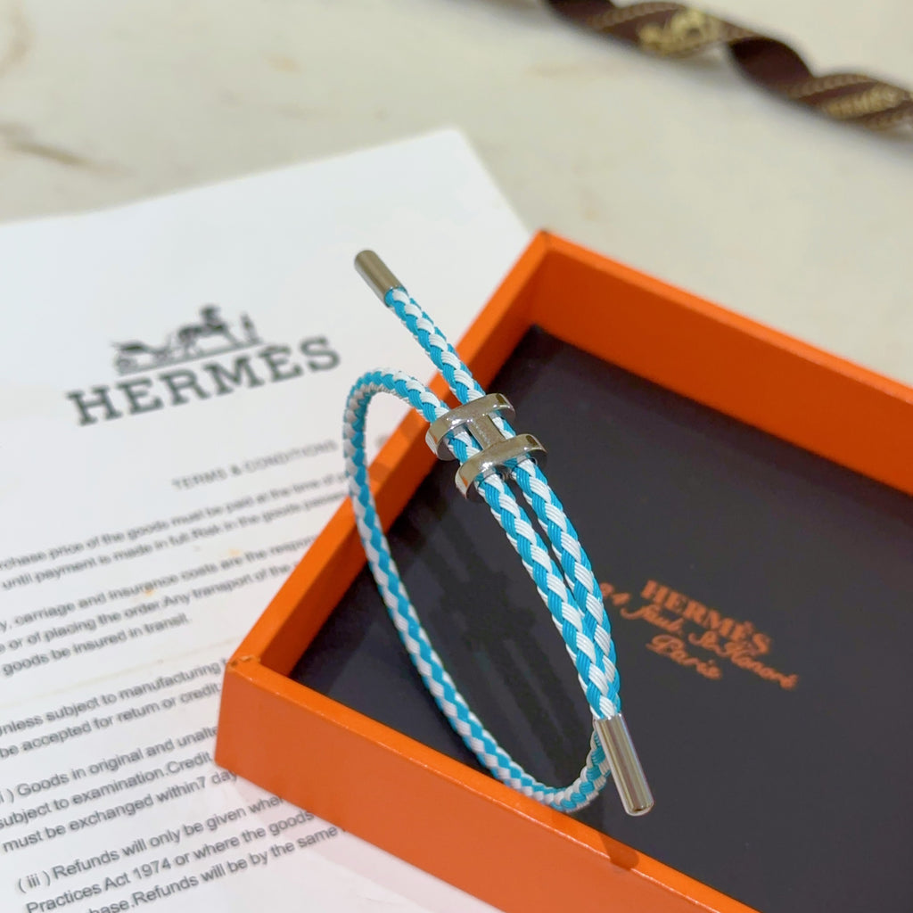 Hermès Turquoise Braided Bracelet - album image 4