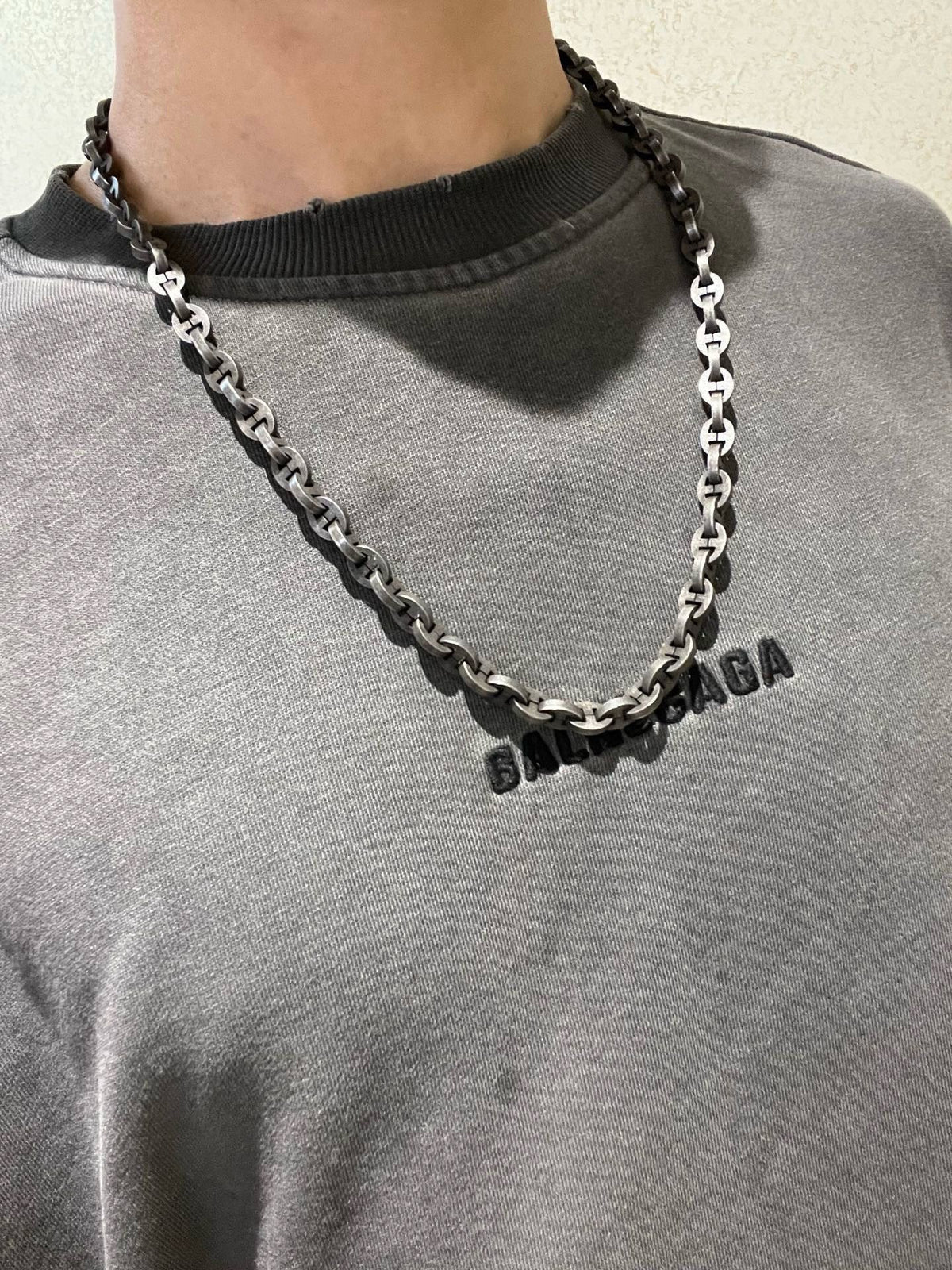 Gucci Anger Forest Interlocking G Antiqued Chain Necklace - album image 6
