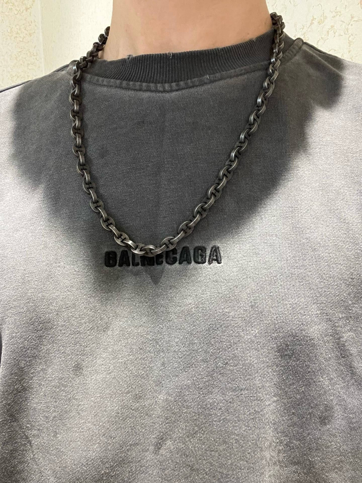 Gucci Anger Forest Interlocking G Antiqued Chain Necklace - album image 9