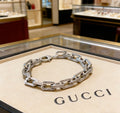Gucci Silver-Tone Rectangular Link Bracelet - album image 1