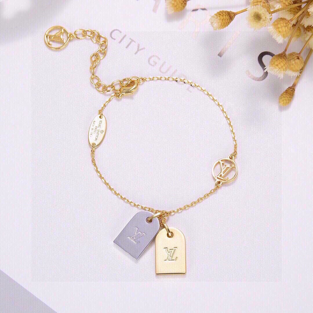 Louis Vuitton Two-Tone Double Tag Pendant Bracelet - album image 8