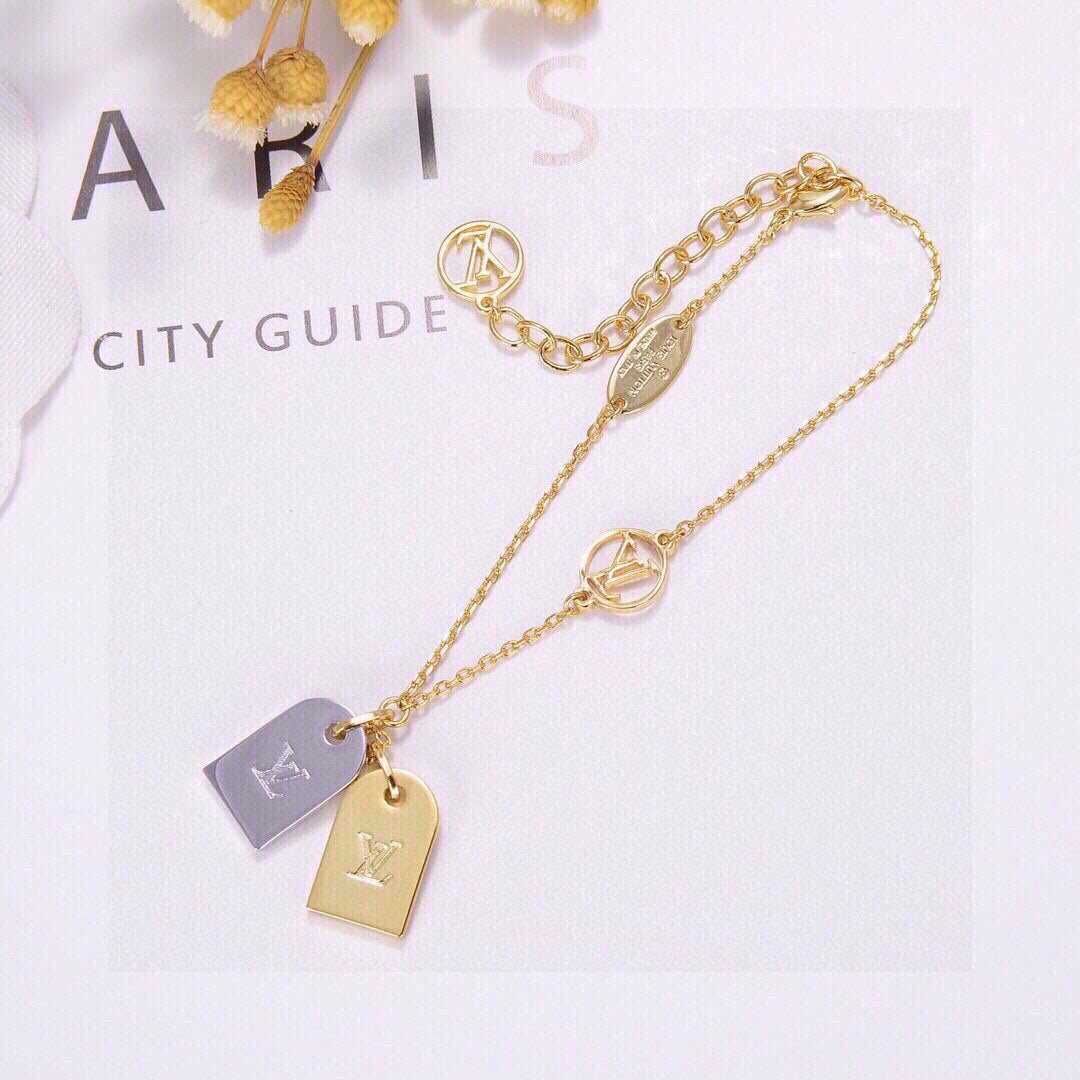 Louis Vuitton Two-Tone Double Tag Pendant Bracelet - album image 4