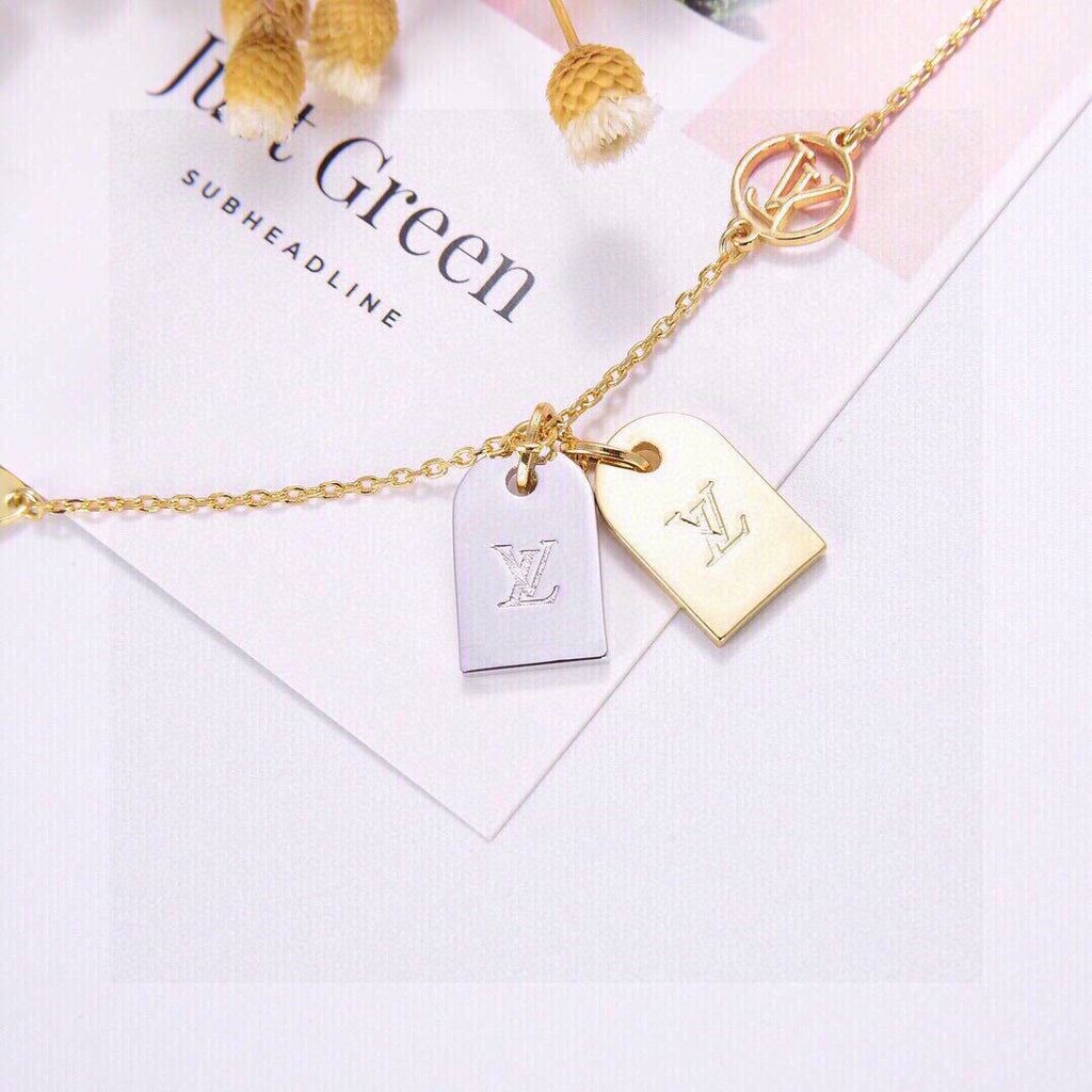 Louis Vuitton Two-Tone Double Tag Pendant Bracelet - album image 7