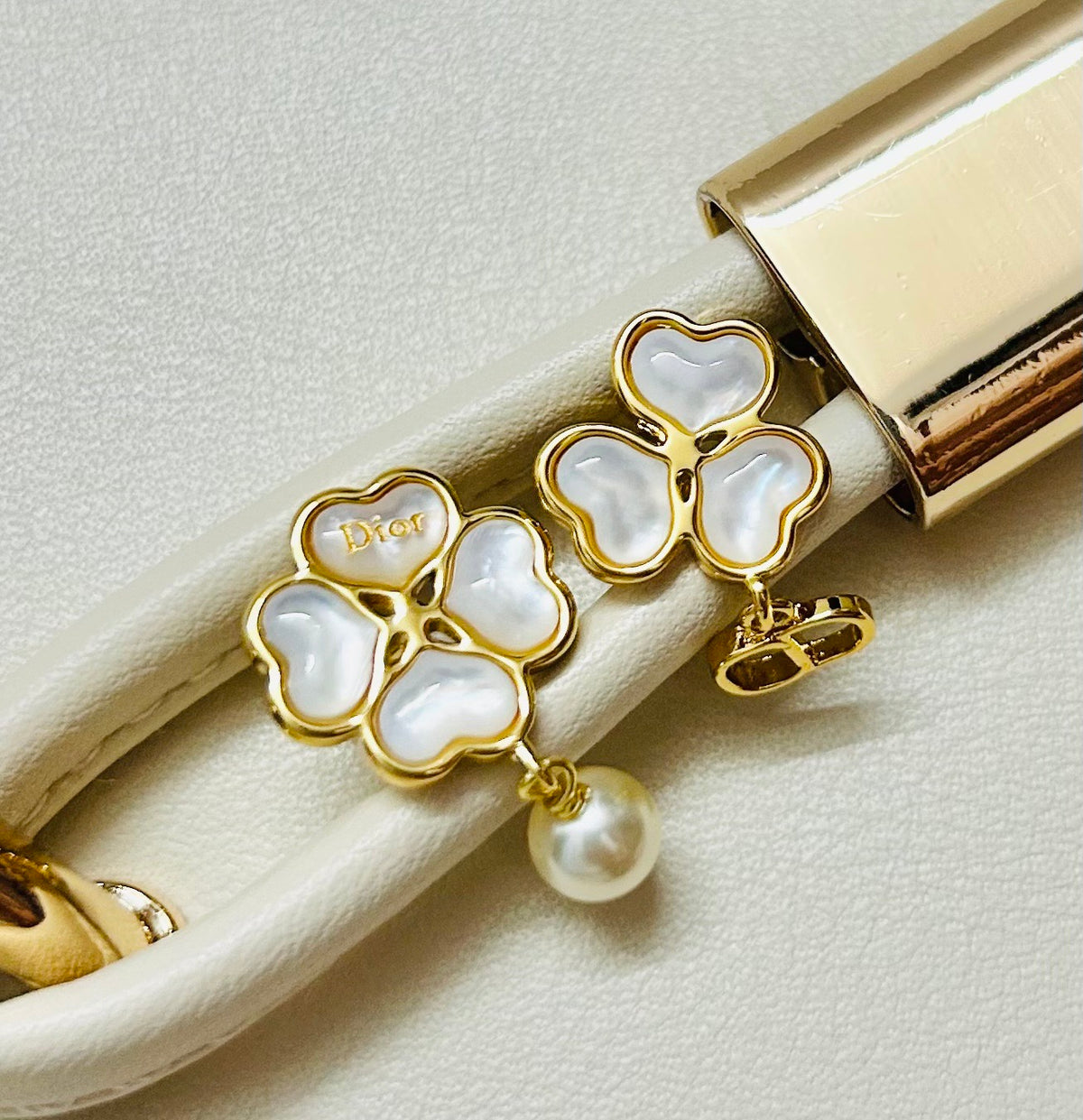 Dior Crystal Bow Pearl-Look Earrings - product image 4