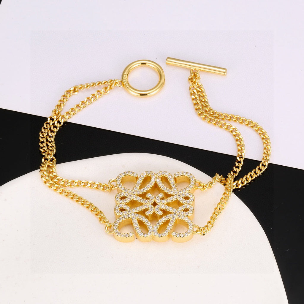 Loewe Gold-Tone Anagram Chain Bracelet - product image 3