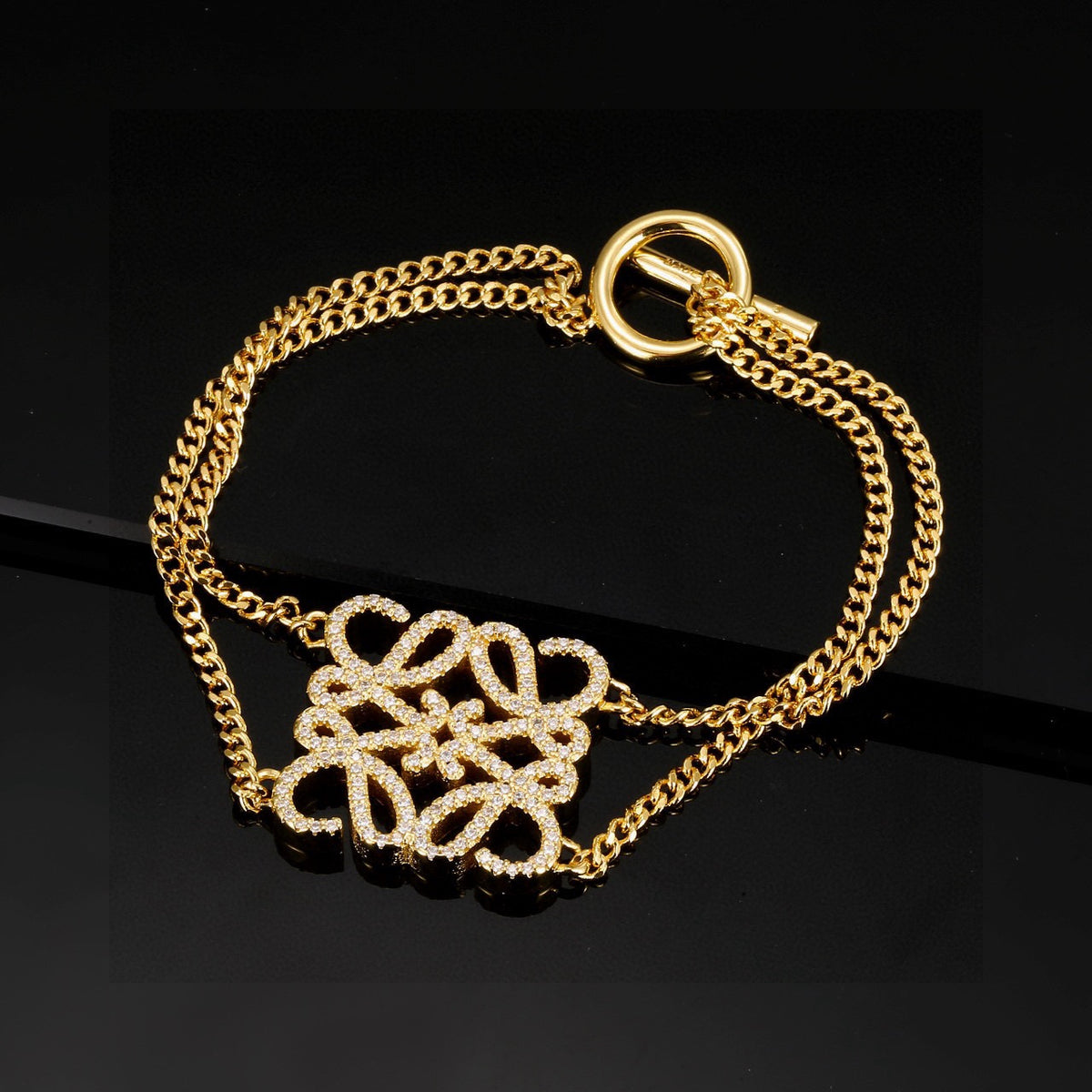 Loewe Gold-Tone Anagram Chain Bracelet - product image 6