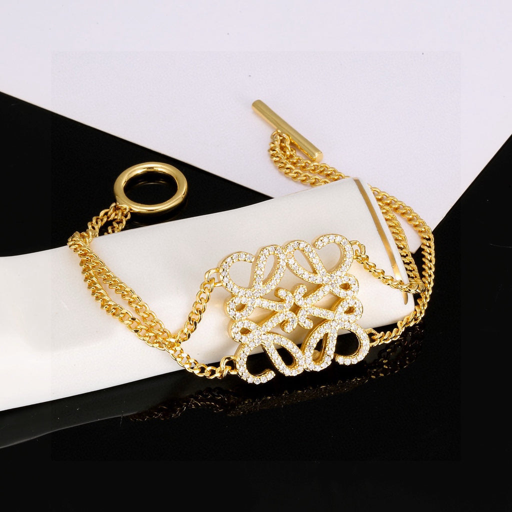 Loewe Gold-Tone Anagram Chain Bracelet - product image 1