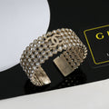 Chanel Silver-Tone Wide Woven Bangle - album image 1