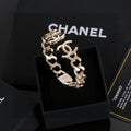 Chanel Gold-Tone Chunky CC Chain Ring - album image 1