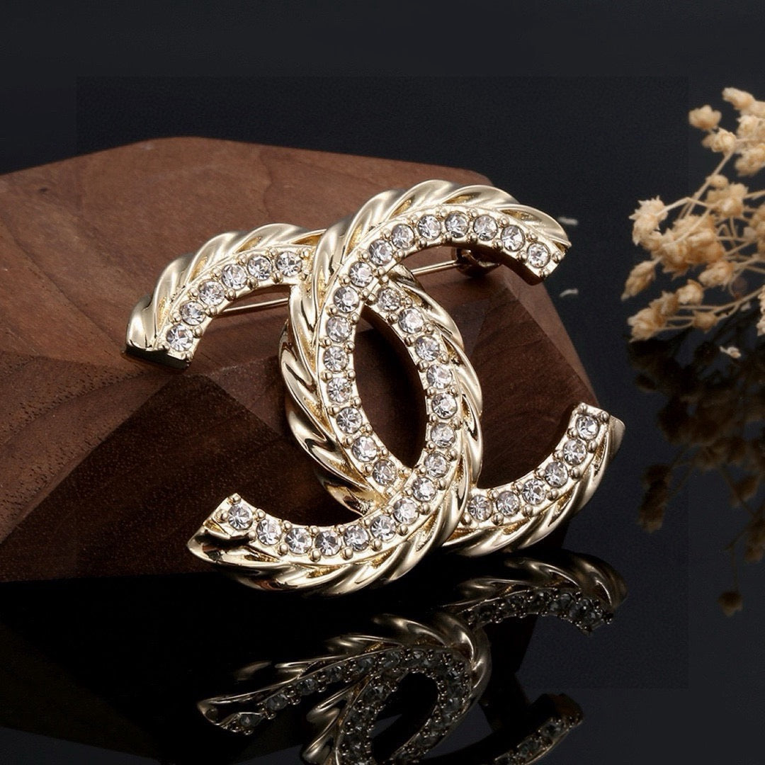 Chanel Crystal Accent Brooch - album image 7