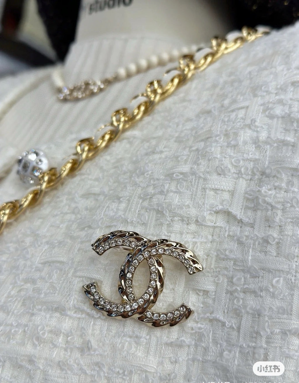 Chanel Crystal Accent Brooch - album image 8