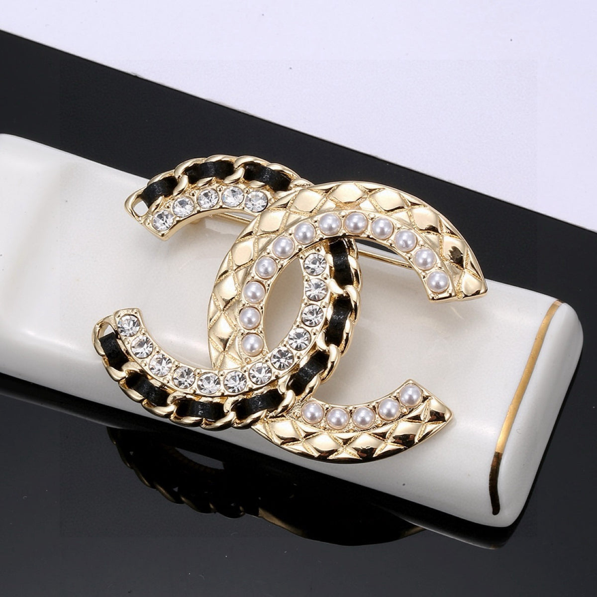 Chanel Antique Gold-Tone Brooch - album image 6