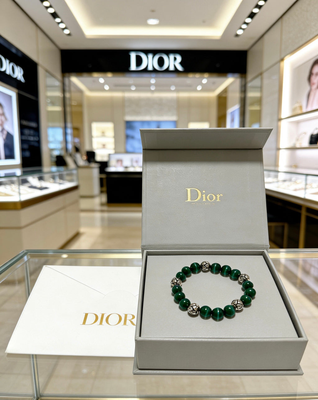 Dior Green Bead Ornamental Bracelet - product image 6