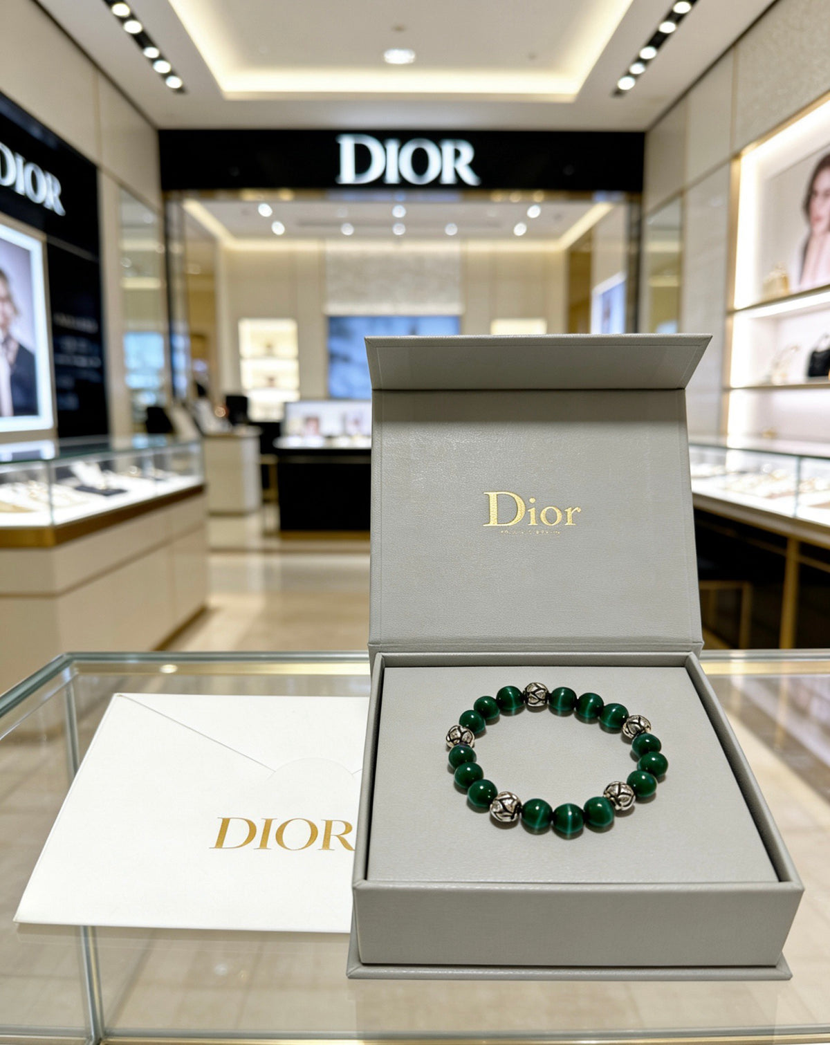 Dior Green Bead Ornamental Bracelet - product image 6