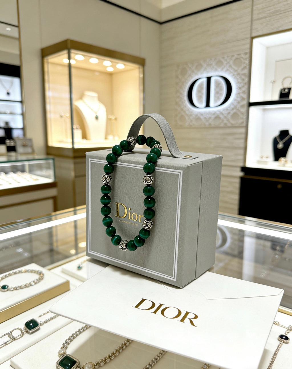 Dior Green Bead Ornamental Bracelet - product image 8