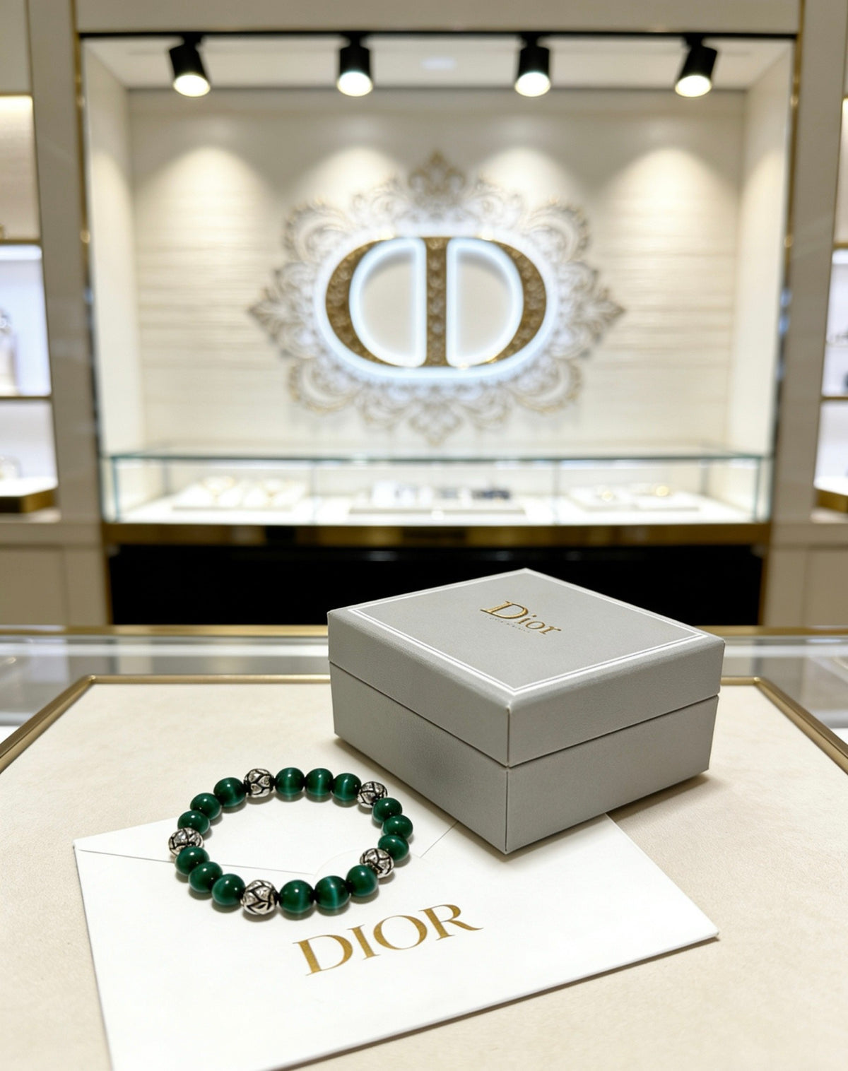 Dior Green Bead Ornamental Bracelet - product image 5