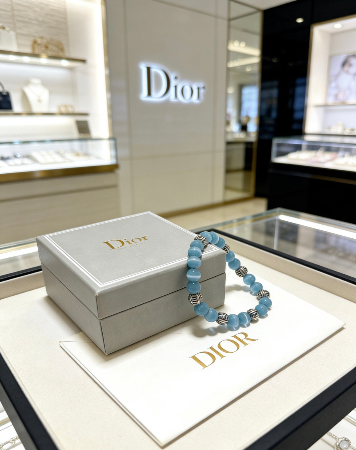 Dior Pale Blue Bead Bracelet - product image 4