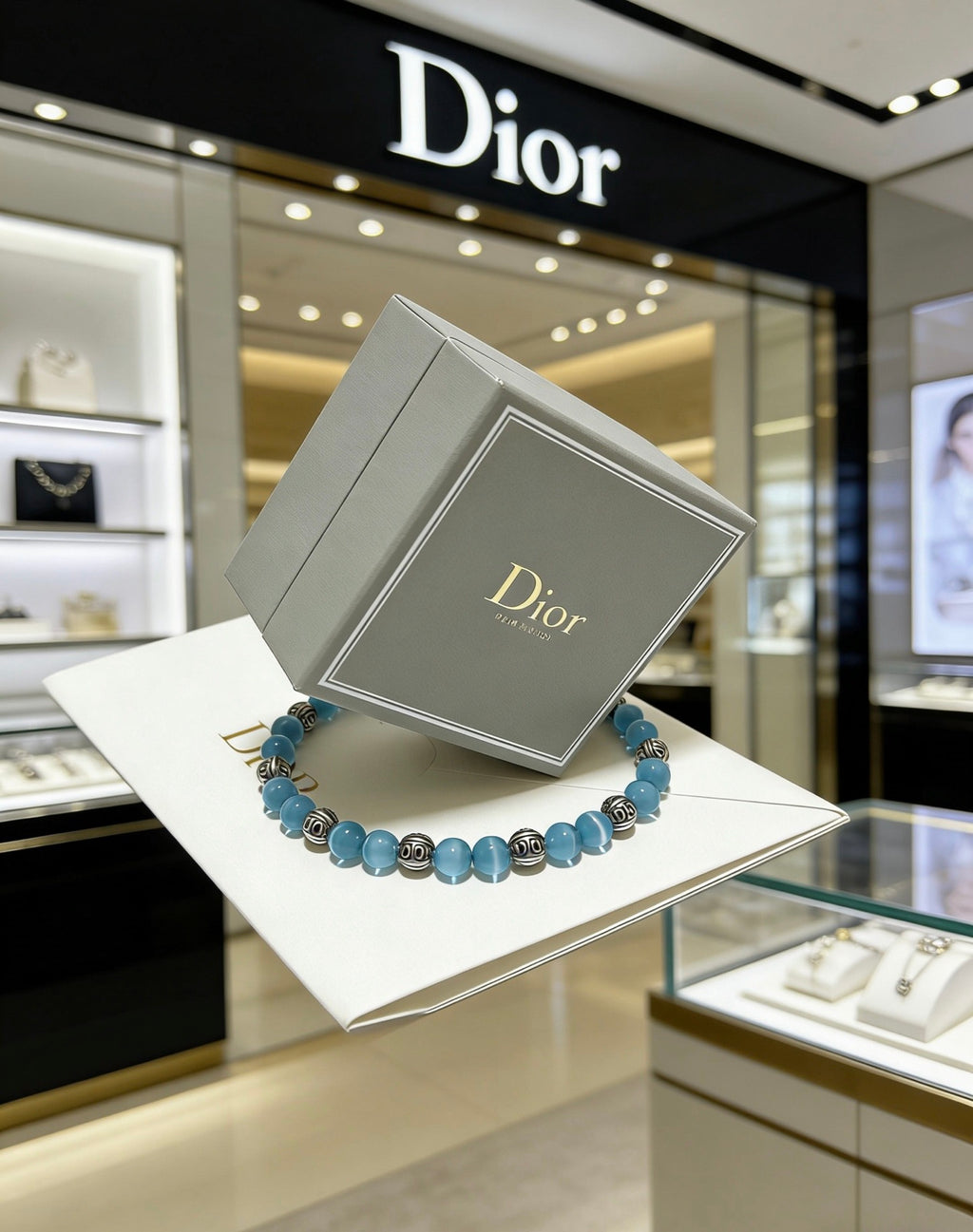 Dior Pale Blue Bead Bracelet - product image 6