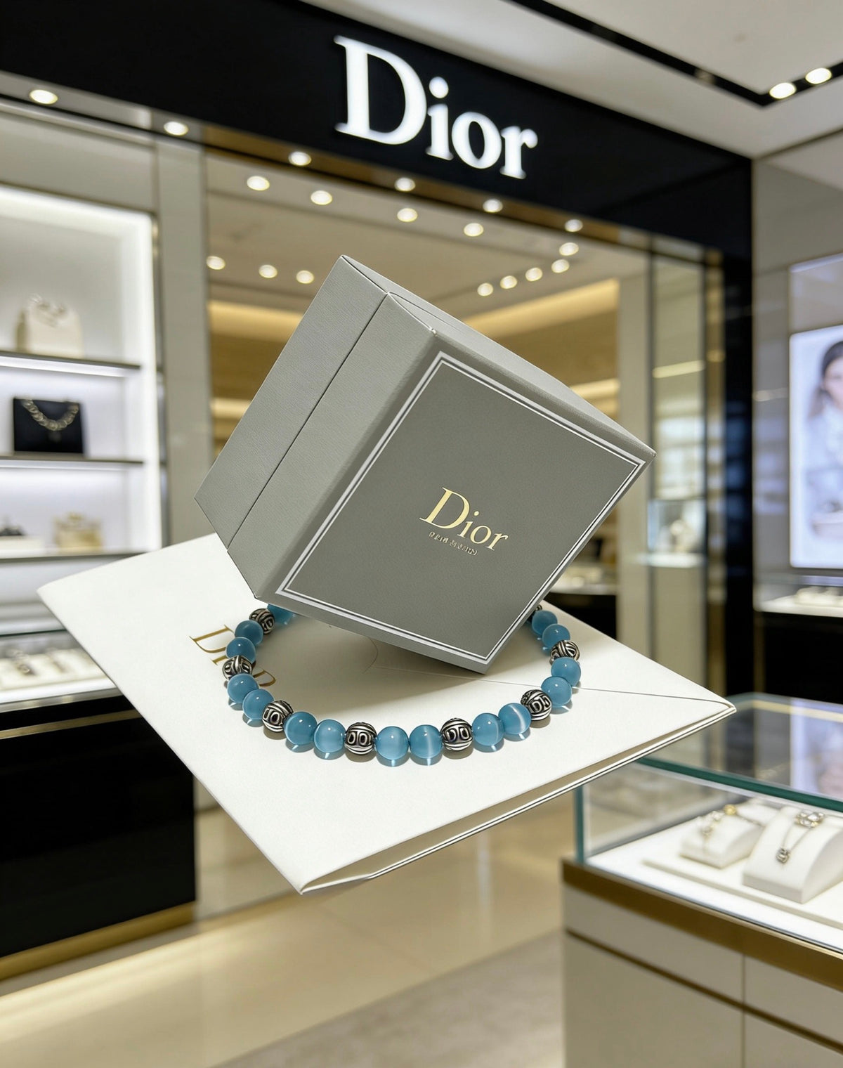 Dior Pale Blue Bead Bracelet - product image 6
