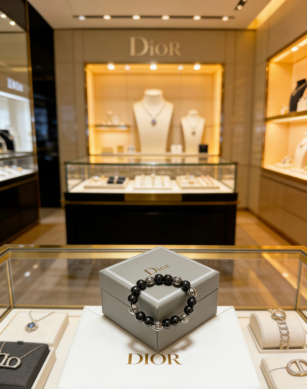 Dior Black Bead Ornamental Bracelet - product image 2