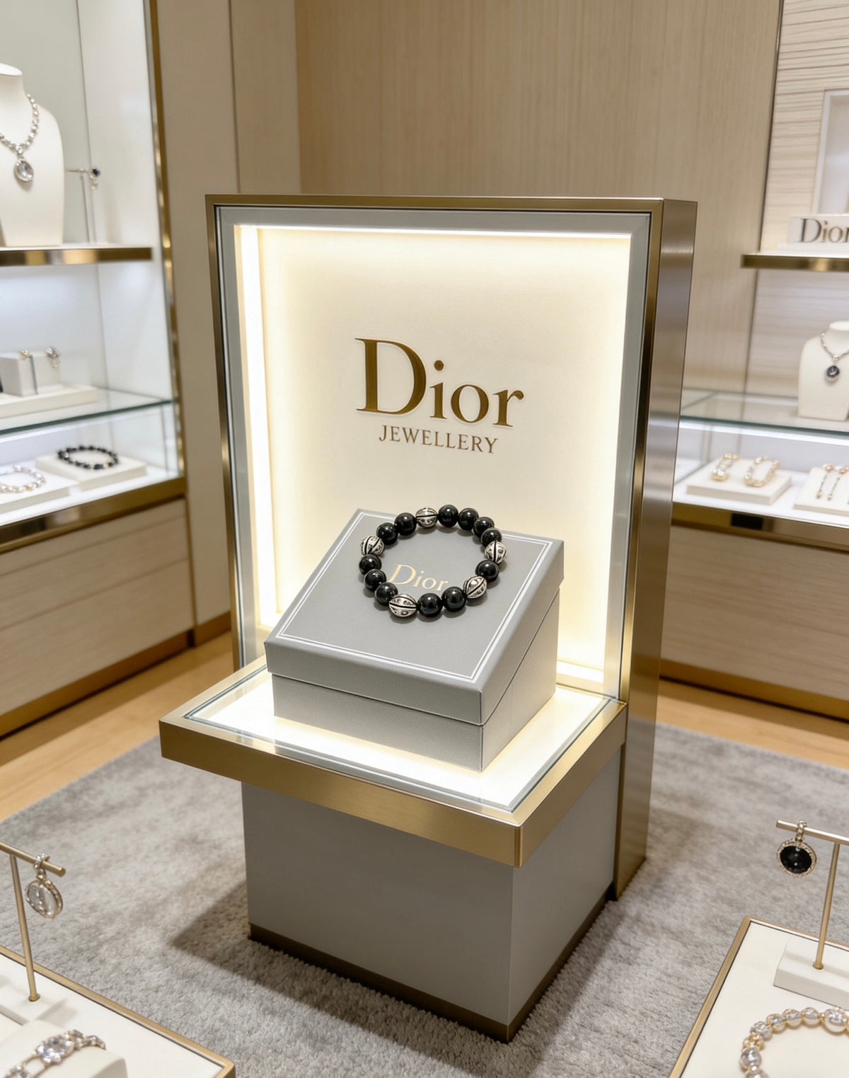 Dior Black Bead Ornamental Bracelet - product image 4