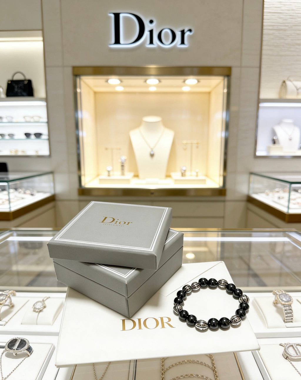 Dior Black Bead Ornamental Bracelet - product image 7