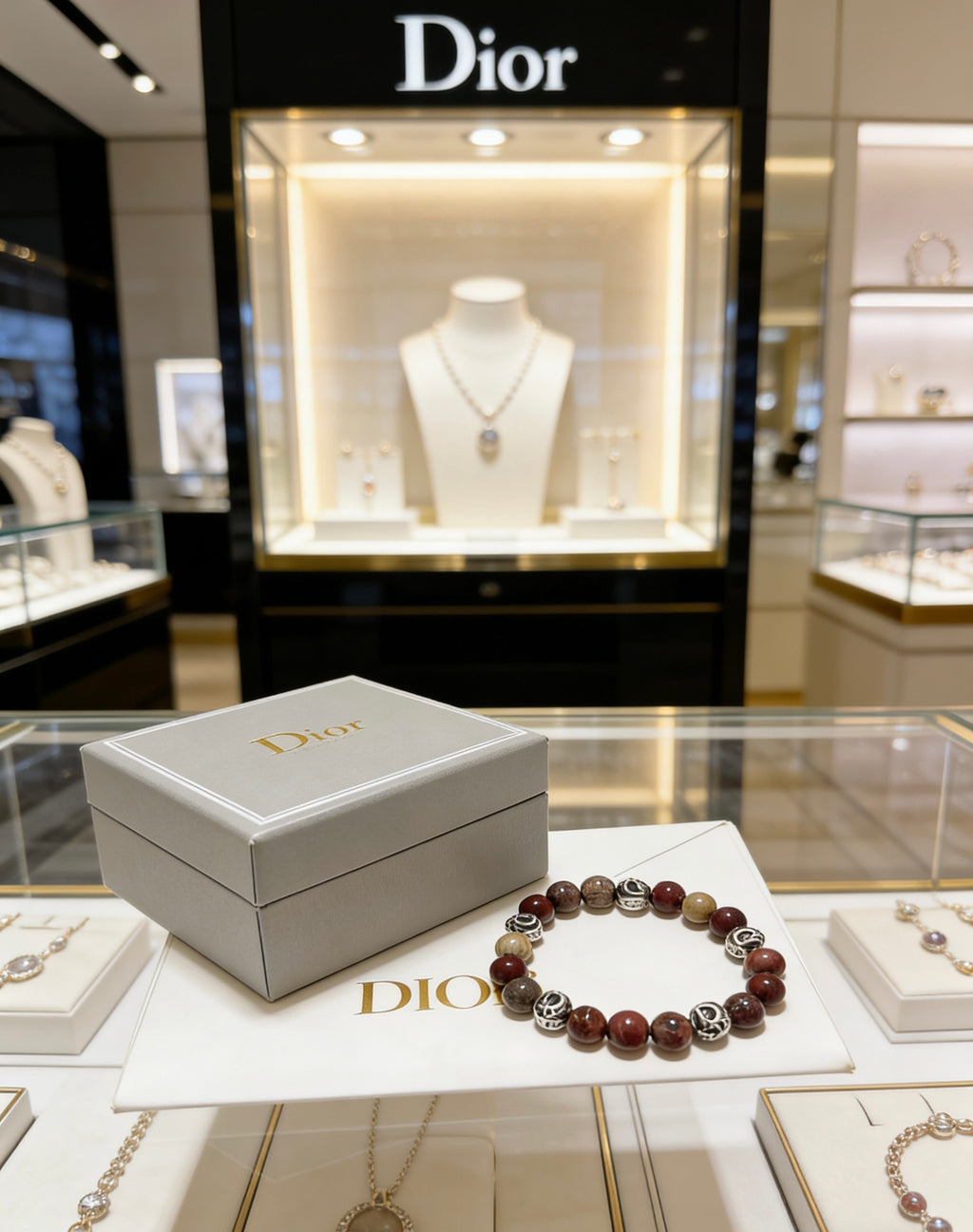 Dior Brown Bead Ornamental Bracelet - product image 2