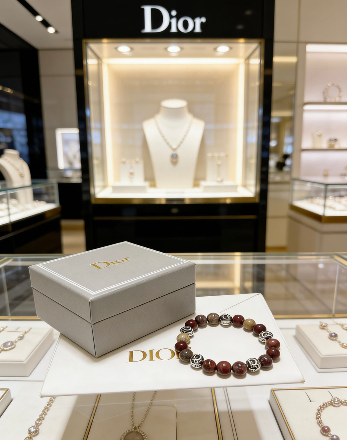 Dior Brown Bead Ornamental Bracelet - product image 2
