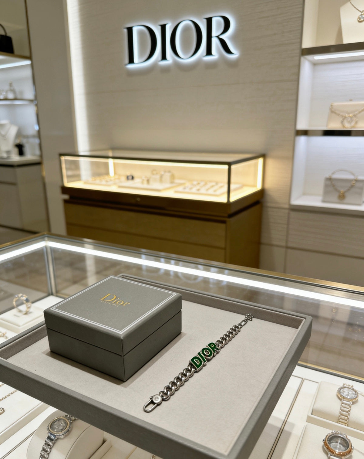 Dior Green Letter Chain Bracelet - product image 5